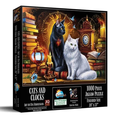 SunsOut 71826 - Cats and Clocks - 1000 db-os puzzle