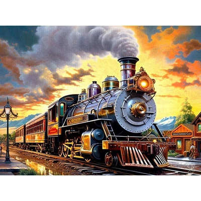 SunsOut 77034 - Train Home - 1000 db-os puzzle