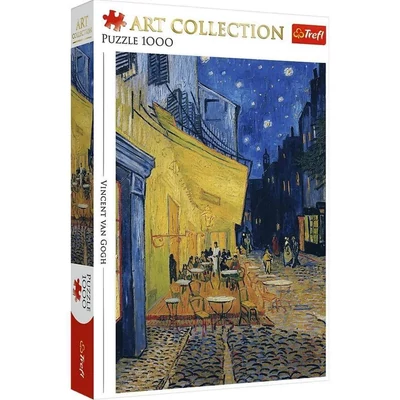 Trefl 10942 - Art puzzle - Van Gogh - Éjjeli kávézó - 1000 db-os puzzle