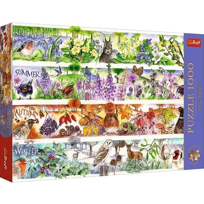 Trefl 12078 - Tea Time - Négy évszak - 1000 db-os Premium Plus puzzle