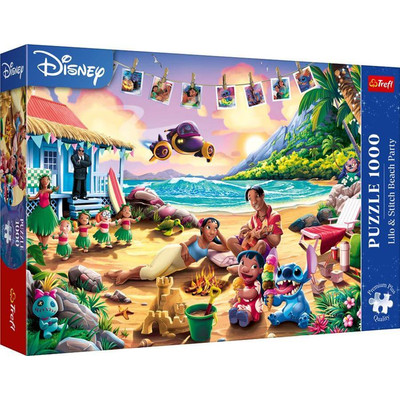 Trefl 10918 - Stitch a tengerparton - 1000 db-os Premium Plus puzzle