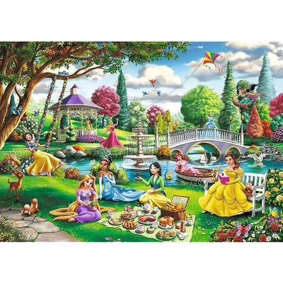 Trefl 10919 - Disney Princess - Piknik - 1000 db-os Premium Plus puzzle