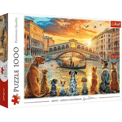 Trefl 10944 - Kutyák Velencében - 1000 db-os puzzle