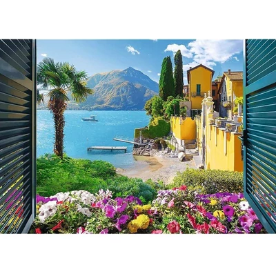 Trefl 10951 - Kilátás a Comói-tóra - 1000 db-os puzzle