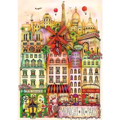 Trefl 12073 - Éjfél Párizsban - 1000 db-os Premium Plus puzzle