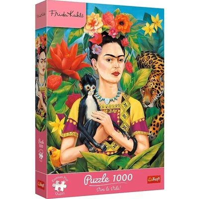 Trefl 12094 - Frida Kahlo - Dzsungelportré - 1000 db-os Premium Plus puzzle