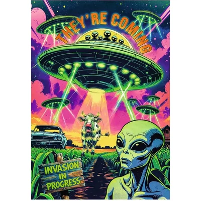 Trefl 12129 - Hall of Horror - UFO - 1000 db-os Premium Plus puzzle