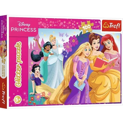 Trefl 14834 - Disney Princess - 100 db-os Csillám puzzle