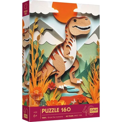 Trefl 40048 - 40 Éves Jubileum - Dinoszaurusz - 160 db-os Paper Art puzzle