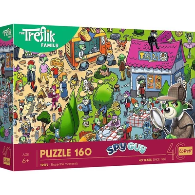 Trefl 40052 - 40 Éves Jubileum - Spy Guy - A Treflik család - 160 db-os puzzle