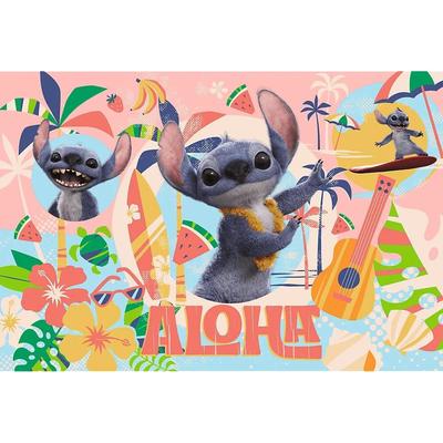 Trefl 16495 - Stitch és barátai akcióban - 100 db-os puzzle