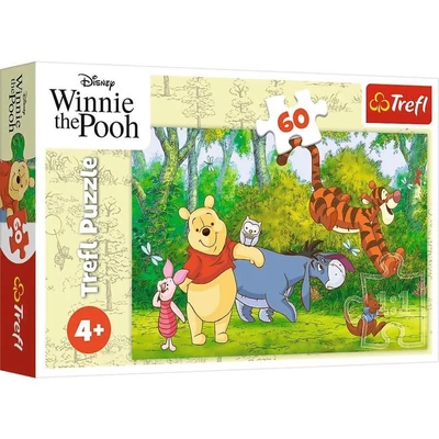 Trefl 17411 - Micimackó és barátai - 60 db-os puzzle
