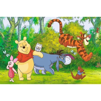 Trefl 17411 - Micimackó és barátai - 60 db-os puzzle