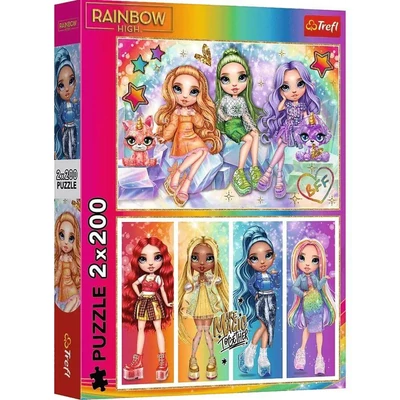 Trefl 13335 - Rainbow High - 2 x 200 db-os puzzle