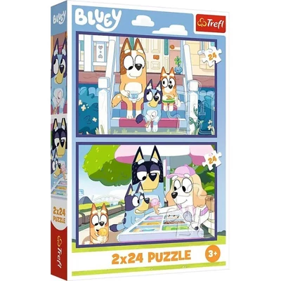 Trefl 34446 - Bluey - 2 x 24 db-os puzzle