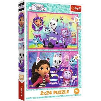 Trefl 34433 - Gabi babaháza - 2 x 24 db-os puzzle