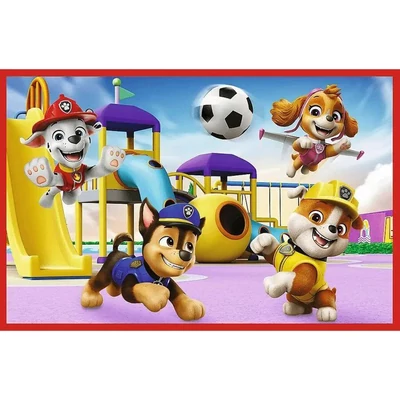 Trefl 34434 - Mancs őrjárat - Egy vidám nap - 2 x 24 db-os puzzle