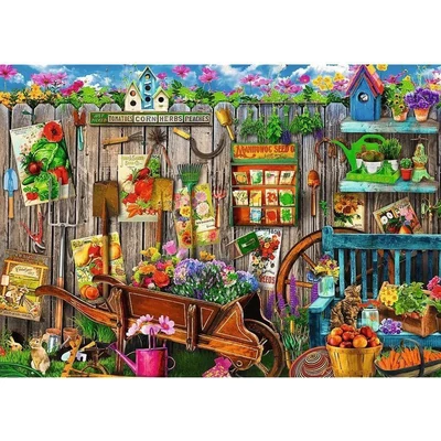 Trefl 37529 - Kerti munkák - 2 x 500 db-os puzzle