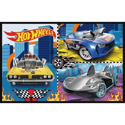 Trefl 34442 - Hot Wheels - 2 x 70 db-os puzzle
