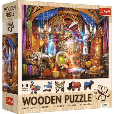 Trefl 20210 - A varázsló szobája - 1000 db-os Wooden Puzzle