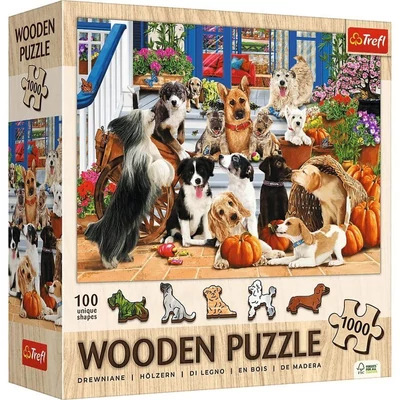Trefl 20212 - Kutya barátság - 1000 db-os Wooden Puzzle