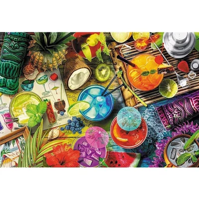 Trefl 20215 - Színes koktélok - 500+1 db-os Wooden Puzzle