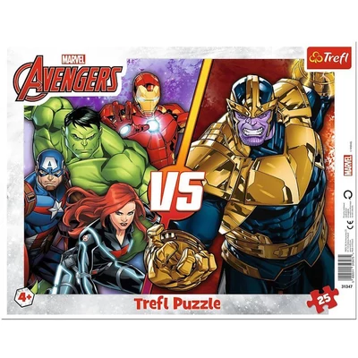 Trefl 31427 - Avengers - Bosszúállók - 25 db-os keretes puzzle