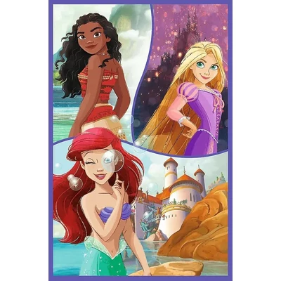 Trefl 34884 - Disney Princess - 3 x 80 db-os puzzle