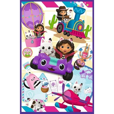 Trefl 34882 - Gabi babaháza - Színes kalandok - 3 x 80 db-os puzzle