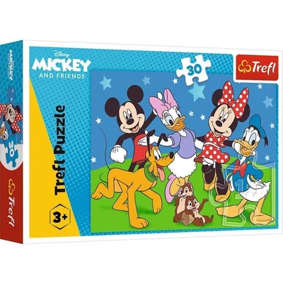 Trefl 18309 - Mickey egér és barátai - 30 db-os puzzle