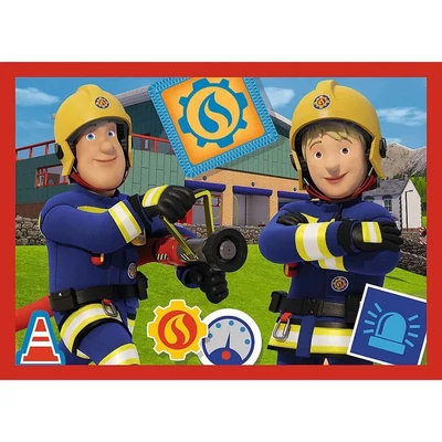 Trefl 34632 - Sam, a tűzoltó - 4 az 1-ben (12,15,20,24 db-os) puzzle