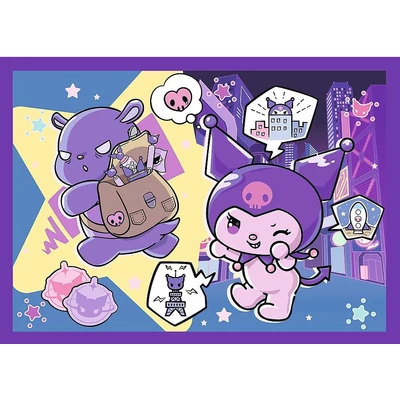 Trefl 34676 - Kuromi - 4 az 1-ben (35,48,54,70 db-os) puzzle