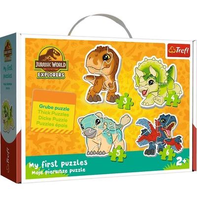 Trefl 36138 - Aranyos dinoszauruszok - Első Baby puzzle táskában