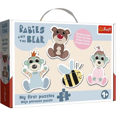 Trefl 36139 - Barátságos baba macik - Első Baby puzzle táskában