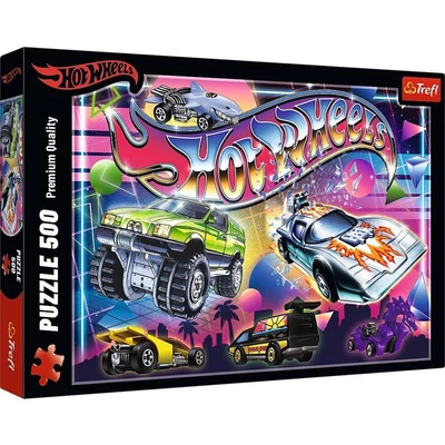 Trefl 37538 - Hot Wheels - 500 db-os puzzle