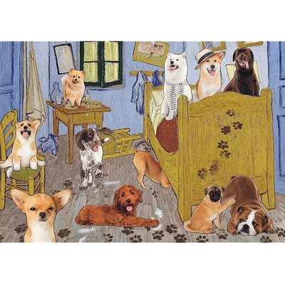 Trefl 37539 - Van Gogh szobája - A kutyaforradalom - 500 db-os puzzle
