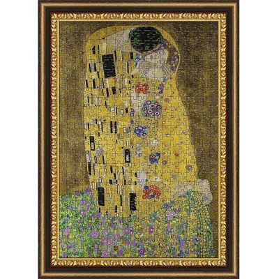 Trefl 37542 - A csók, Klimt - 500 db-os puzzle kerettel