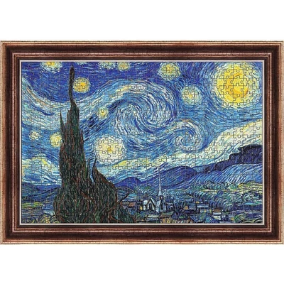 Trefl 37544 - Csillagos éj, Van Gogh - 500 db-os puzzle kerettel
