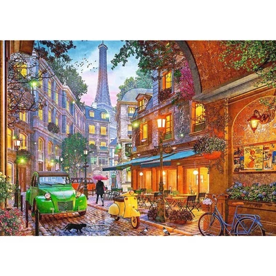 Trefl 37614 - European Puzzle Championship - Tea Time - Párizsi kávézó - 500 db-os Premium Plus puzzle