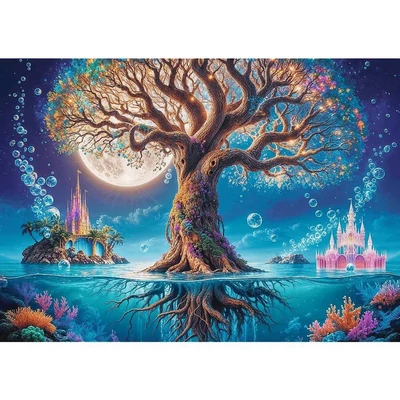 Trefl 37615 - European Puzzle Championship - Tea Time - A varázsfa - 500 db-os Premium Plus puzzle