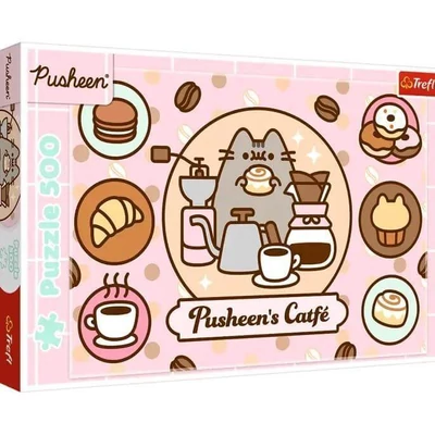 Trefl 37528 - Pusheen a kávézóban - 500 db-os puzzle