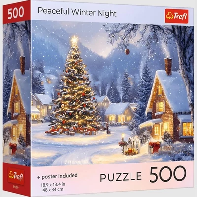 Trefl 99299 - Békés téli este - 500 db-os puzzle