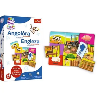Trefl Kis Felfedező oktató társasjáték - Angolóra (01988)