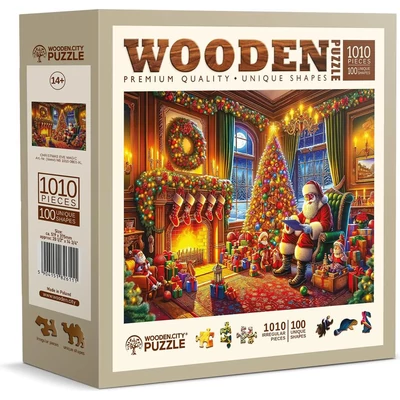 Wooden City 1010 db-os fa puzzle - A szenteste varázsa (NB0803-XL)