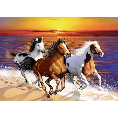Wooden City AN4000-0804-XXXL - Vadlovak a tengerparton - 4000 db-os fa puzzle