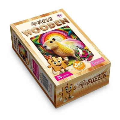 Wooden City CH99059-SV - Trópusi kapibara kert - 20 db-os fa puzzle