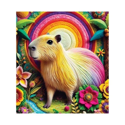 Wooden City CH99059-SV - Trópusi kapibara kert - 20 db-os fa puzzle