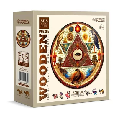 Wooden City HE0181-XL - Az univerzum szeme - 505 db-os fa puzzle