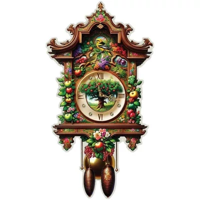 Wooden City HE0507-XL - Kerti kakukkos óra - 405 db-os fa puzzle