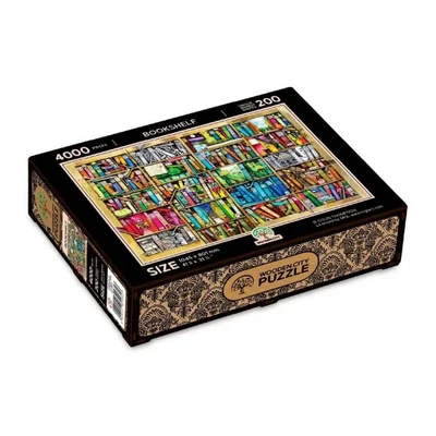 Wooden City LB4000-0128-XXXL - Könyvespolc - 4000 db-os fa puzzle